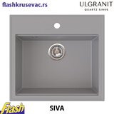 Granitna sudopera Ulgranit ULG560 (SIVA) + fleksibilna slavina Minotti - SET | Eponuda.com