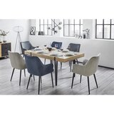 Bessagi Home naslanjač caria, svetlo siva, žamet | Shoptok.si
