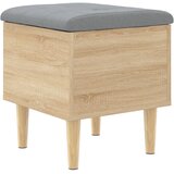  Klupa za pohranu boja hrasta 42x42x46 cm od konstruiranog drva | shoptok.hr