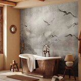  Foto tapeta - Swan flight - abstract landscape of birds over a lake with texture 300x210 Vodootporna | shoptok.hr