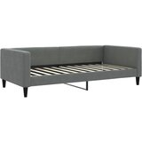  Dnevni krevet na razvlačenje bez madraca tamnosivi 100 x 200 cm | shoptok.hr
