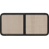  Uzglavlje s uzglavljem Crna 120 x 55 x 3 cm Ratan | Eponuda.com