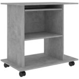 Furnova Računalniška miza betonsko siva 80x50x75 cm iverna plošča, (21925409) | Shoptok.si