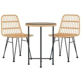  3-dijelni vrtni blagovaonski set od poliratana | shoptok.hr