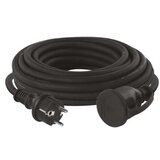  Zunanji podaljšek 10 m / 1 vtičnica / črni / guma-neopren / 250 V / 1,5 mm2 Cene