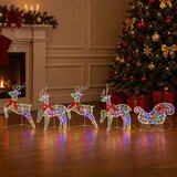  Božićni sob sa sanjkama 5 kom. 100 LED lampica Višebojno | shoptok.hr