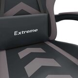  Vrtljiv gaming stol z oporo za noge črno in zeleno um. usnje, (21377886) | Shoptok.si