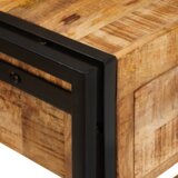 vidaXL Konzolne mizice 2 pcs Rjava 160 x 33 x 75 cm Trd grob mango les | Shoptok.si