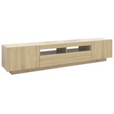 TV ormarić s LED svjetlima boja hrasta sonome 200 x 35 x 40 cm | Eponuda.com