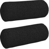  Valjkasti jastučići 2 pcs Crna Ø 15 x 40 cm tkanina | Eponuda.com