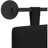  Držeće uzglavlje Zidne Crna 210 x 55 x 5 cm tkanina - Crna 200 cm bez LED | shoptok.hr