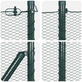 Heksagonalna ograda s stubom 10 x 0,6 m Čelik premazan PVC-om | shoptok.hr