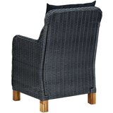  9-dijelni vrtni blagovaonski set od poliratana tamnosivi | shoptok.hr
