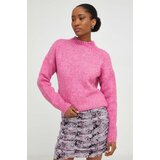 Answear Lab Pulover z volno roza barva | Shoptok.si