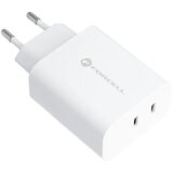 forcell Stenski polnilec z 2 USB vtičnicama tipa C – 3A 35W s PD in funkcijo Quick Charge 4.0 | Shoptok.si