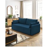 Bobochic Paris Tamno plava sklopiva sofa od samta 211 cm Marcel – | shoptok.hr