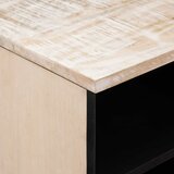 TV ormar s ladicama Bijelo 80 x 33,5 x 46 cm Čvrsto drvo manga | Eponuda.com