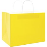  Papirnate vrećice 250 kom s ručkama žute 32x22x24 cm | Eponuda.com