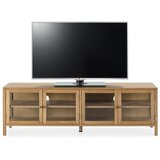 MOME TV omarica v hrastovem dekorju v naravni barvi 160x50x40 cm Ceci – | Shoptok.si