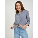 Orsay White-blue striped shirt with knot - Ladies | Shoptok.si