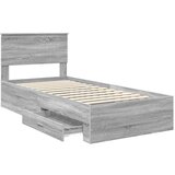  Okvir za krevet Siva Sonoma 90 x 190 cm Konstruirano drvo | shoptok.hr