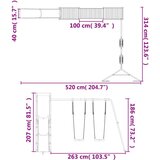 Vanjski set za igru od impregnirane borovine | shoptok.hr