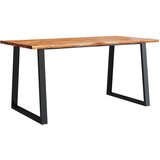  Blagovaonski stol sa živim rubom 160x80x75 cm od drva bagrema | shoptok.hr