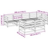  7-dijelni set vrtnih sofa od masivne borovine | shoptok.hr
