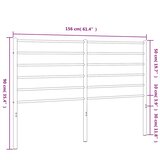  Metalno zamjensko uzglavlje bijelo 150 cm Slike