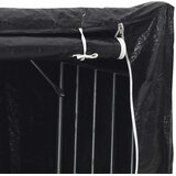  Stalak za drva za ogrjev s kišnom navlakom 100x100x200 cm | shoptok.hr