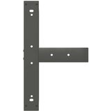  Noge barski stol T-oblika 2kom antracit 60x35x(110-111)cm čelik | shoptok.hr