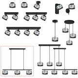 Brilagi LED RGB prigušiva luster AURA LUX 3xGX53/14W/230V Wi-Fi Tuya crna/zadimljena | Eponuda.com