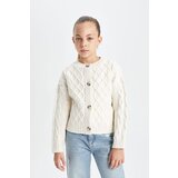 Defacto girls crew neck buttoned cardigan Cene