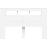  LED uzglavlje bijelo 160 x 18,5 x 103,5 cm konstruirano drvo | Shoptok.si