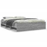 Maison Chic Posteljni okvir - Dvoposteljna postelja - Zakonska postelja siva sonoma 150x200 cm inženirski les-J15254, (21774154) | Shoptok.si