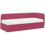  Kutni okvir kreveta Vinska crvena 80 x 200 cm Baršun | Eponuda.com
