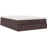  Otomanski krevet s madracem tamnosmeđi 140x190cm od tkanine | shoptok.hr