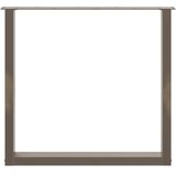  Noge za blagovaonski stol U-oblik 2 kom Prirodni čelik 80 x (72-73) cm Čelik | shoptok.hr