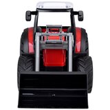  Crveni traktor veliki buldožer pokretna ruka veliki kotači rc0666 | shoptok.hr
