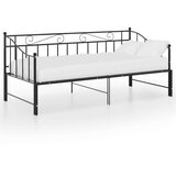  Za krevet na razvlačenje crni metalni 90 x 200 cm | shoptok.hr