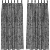  Baršunaste zavjese 2 kom. Siva 225 x 140 cm Baršun | shoptok.hr