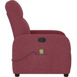  Masažni naslonjač od tkanine crvena boja vina | shoptok.hr