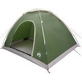 vidaXL Kamping šator 4-osobni Zelena 185T Poliester s PU premazom - Zelena 4 osoba | shoptok.hr
