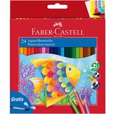 Faber-Castell Akvarelne barvice Aqua, 24 kosov + čopič | Shoptok.si