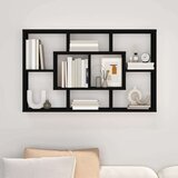  Polica crna 85 x 16 x 52 5 cm od konstruiranog drva | shoptok.hr