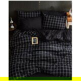 Mila Home Črna posteljnina za zakonsko posteljo/podaljšana z rjuho/4-delna 200x220 cm Geometric – | Shoptok.si