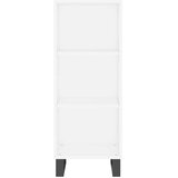  Visoka komoda bijeli 34,5x34x180 cm od konstruiranog drva | shoptok.hr