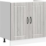  Kuhinjski ormarić za sudoper s pohranom Lucca 2 pcs Siva Sonoma | Eponuda.com