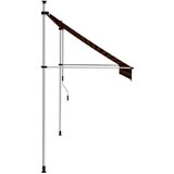 vidaXL tenda na ručno uvlačenje 250 cm narančasto-smeđa | shoptok.hr