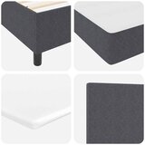  Krevet s opruga kutije Tamno siva i bijela 120 x 190 cm | shoptok.hr